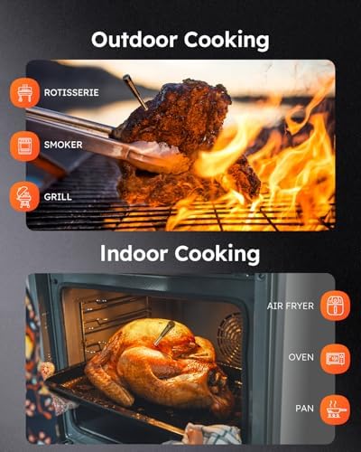 Wireless Meat Thermometer Digital, Smart Bluetooth Instant Read, Grey - Image 6