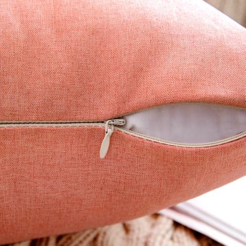 MIULEE Decorative Outdoor Pillow Covers Lumbar Waterproof 12x20 Blush Pink - Image 3