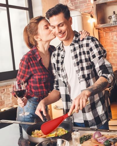 Badiano Silicone Cooking Spoon for Nonstick Cookwares, Multi-function,13.4" - Image 6
