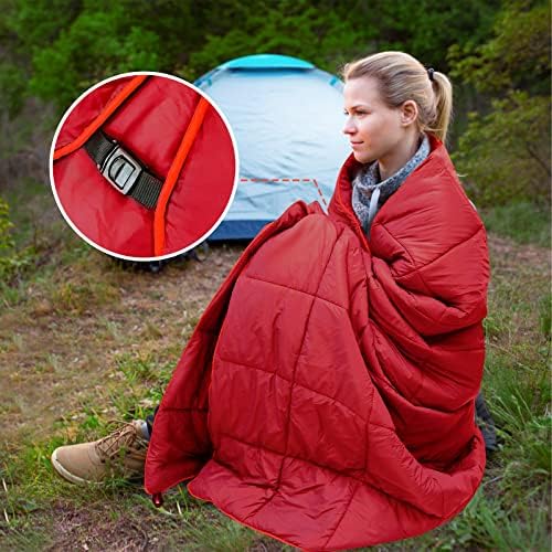 Outdoor Puffy Camping Blanket, Large Outdoor Blanket Waterproof, 55*79'' - Image 3