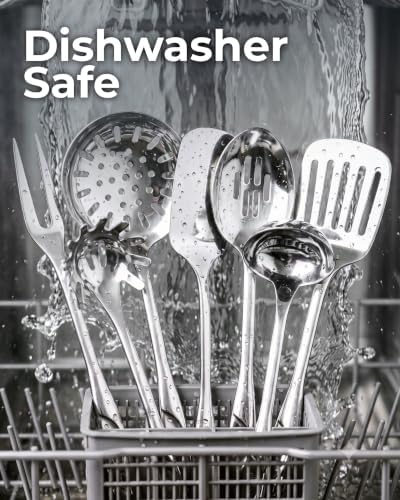Zulay Kitchen Stainless Steel 8 Piece Cooking Utensil Set - Image 3