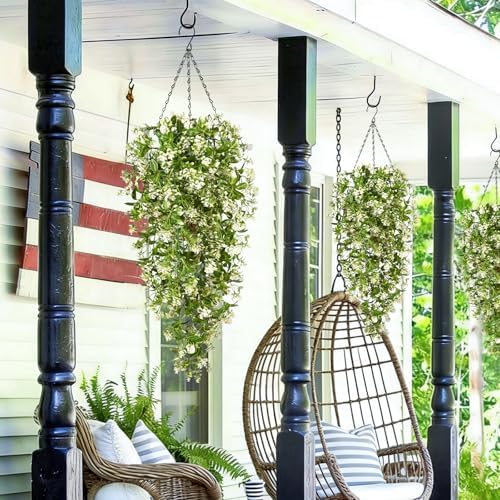 Waipfaru 8Pcs Fake Hanging Plants, Faux Ivy Fake Vines Greenery - Image 6