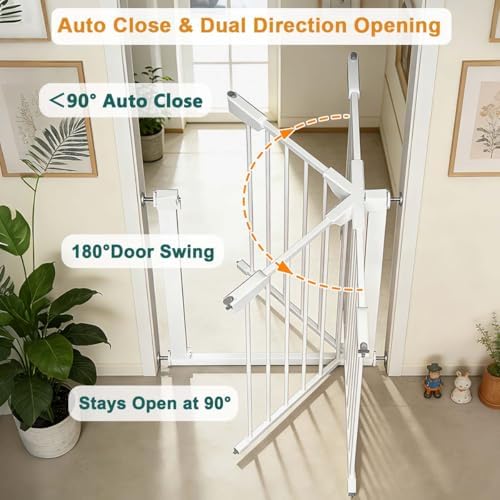 Fairy Baby 22.8"-25.5" Narrow Baby Gate for Small Stair Doorways No Drill - Image 5