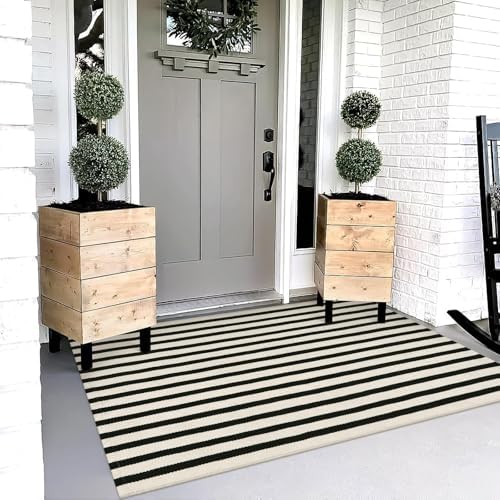 OJIA Outdoor Rug 3'x5' Front Door Mat Outdside Entrance Front Porch Decor - Image 2