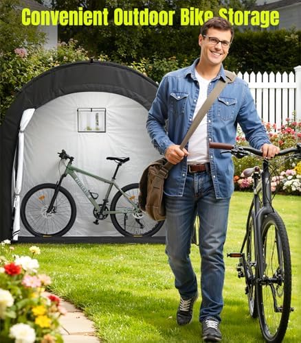 Housolution Bike Storage Tent Shed for 3Bikes, Outdoor Portable Bike Cover - Image 7
