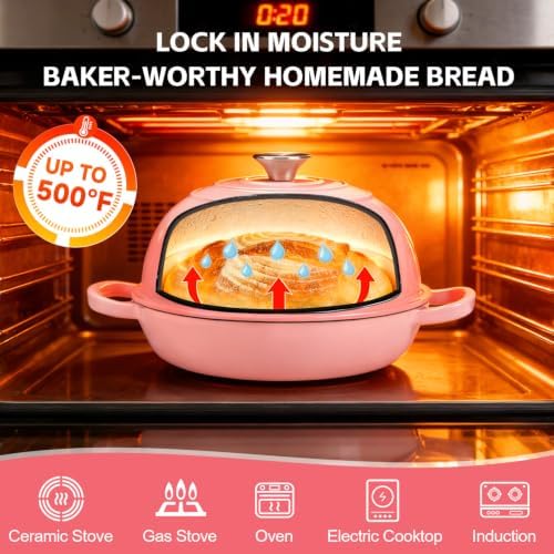 GGC 6QT Sourdough Dutch Oven Kit, 7-Piece Enameled Cast Iron Bread Oven - Image 4