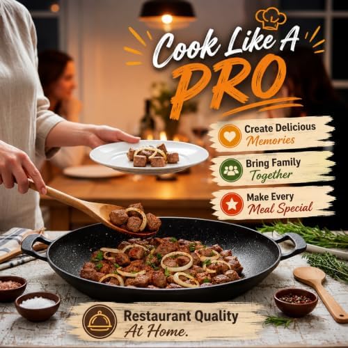 Large Discada Bbq Cooking Disc Disco Cooker Comal Mexican Frying Skillet Cowboy Wok Comal Pan Disk Bowl Grill Plate Non Stick Nonstick for Camping Picnic Indoor Outdoor Round Stove Top - Image 4
