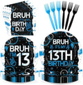 96 Pcs Bruh 13th Birthday Party Supplies for Boys Girls Official Serves 24 by Greencian