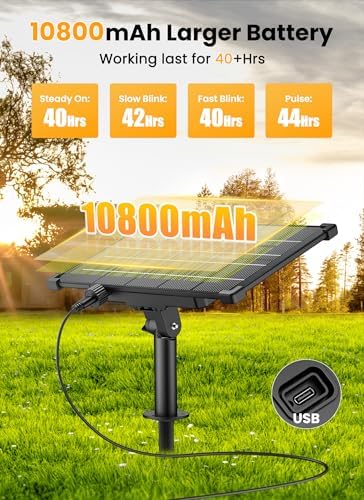 Brightown 208FT 102LED Solar String Lights Outdoor with Remote & USB Port - Image 4