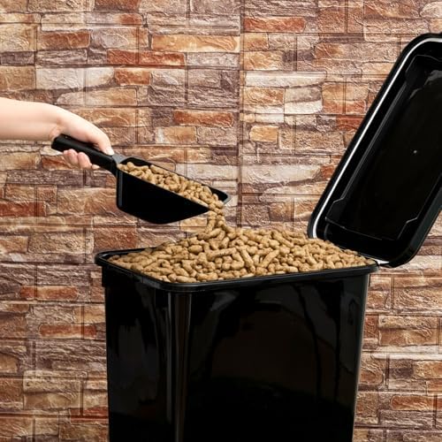 Maxdot 2 Sets 22lb Dry Pellet Storage Bin Pack with Scoops and Labels Grill Accessories Wood Pellet Storage Containers with Flavor Stickers Airtight for Grill Pellets - Image 6
