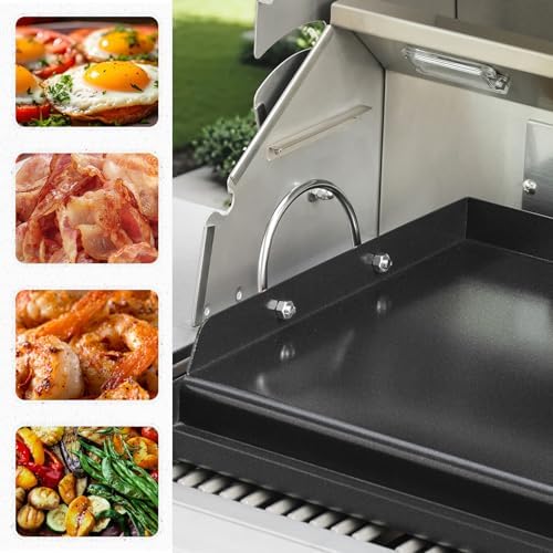 onlyfire Universal BBQ Griddle with Handles for Most Grills, 23" x 16" - Image 5