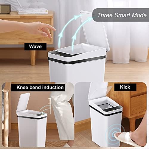 2.5 Gallon Smart Trash Can Sensor Motion - Touchless Bathroom Trash Can - Image 2