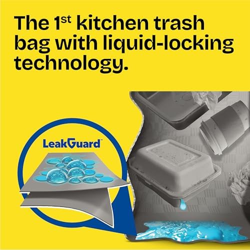 Glad ForceFlex MaxStrength LeakGuard Bags, Sunshine Lemon, 13 Gallon, 90 Ct - Image 3