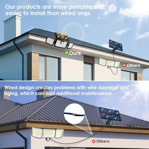 MIHANI Solar Lights Outdoor, Quick Charge Solar Motion Deck Lights Outdoor for Deck with High Brightness, Larger Built-in Tempered Glass Panel, Sensitive PIR Motion Inductor (Remote,5 Pack) - Image 7