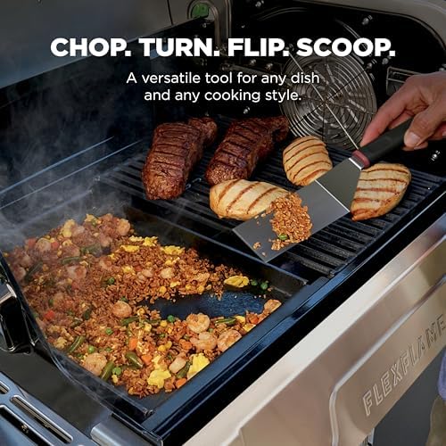 Ninja FlexFlame Griddle Spatula, Stainless Steel, Non-Slip Handle - Image 3