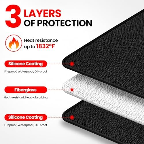 48x36 in Under Grill Mat with Storage Bag - Image 3