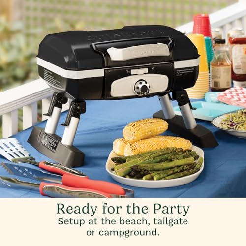 Cuisinart Gas Grill, Petite Gourmet, Foldable Design with Handle, 5,500 BTU - Image 3