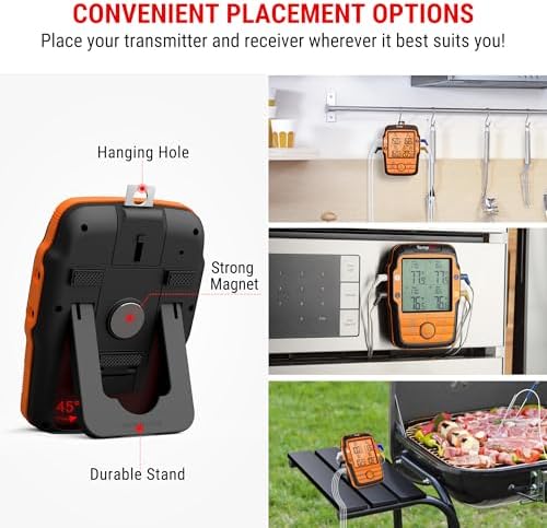 TempPro TempSync 1000FT Wireless Meat Thermometer for Grill with 4 Probes - Image 7