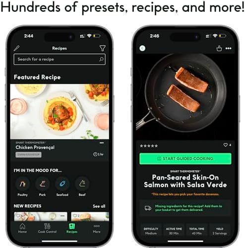 CHEF iQ Sense Smart Wireless Meat Thermometer with Ultra-Thin Probe, Unlimited Range Bluetooth Meat Thermometer, Digital Food Thermometer for Remote Monitoring of BBQ Grill, Oven, Smoker, Air Fryer - Image 4