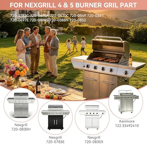 720-0888N Grate & Heat Plate Parts Set for Nexgrill 5 Burner 720‑0888S Kit - Image 5