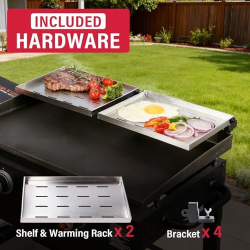 Utheer 28 Inch Warming Rack for Blackstone Griddle Accessories, 2-Pack - Image 5