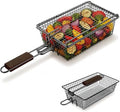 Yukon Glory Premium Grill Basket with Lid, Locking Flip Handle by YukonGlory