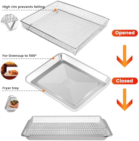 Air Fryer Basket Tray for Cuisinart TOA-60 TOA-65 TOA-70 Toaster Oven - Image 6