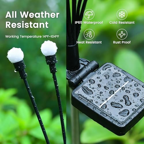 Solar Garden Lights, 8 Pack Color Changing Solar Christmas Decor - Image 4