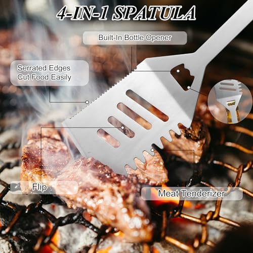 Griddle Accessories Kit - Heavy Duty Grill Tools Set, Grilling Accessories - Image 5