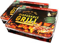 Disposable Charcoal Grill On-The-Go Ready to Use Easy to Light Kosher | Pack of 2 by OppenheimerUSA