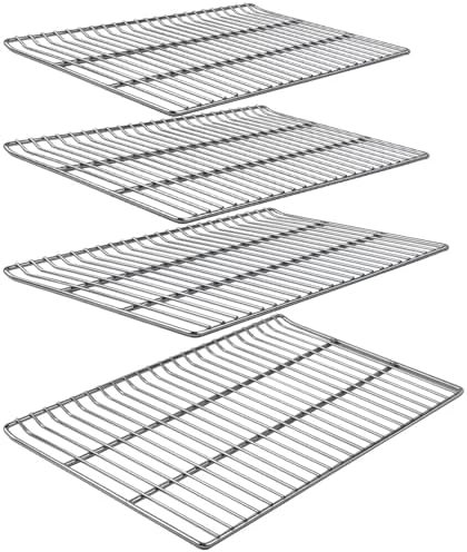 Cooking Grates Replacement Parts for Masterbuilt 40 Inch Electric Smoker, 19.69" x 12.28" Grill Grid, Replace Smoker Racks for Masterbuilt MB20070115, MB20072918, MB20074719, MB20072916, 4 Pack by COMVIEE