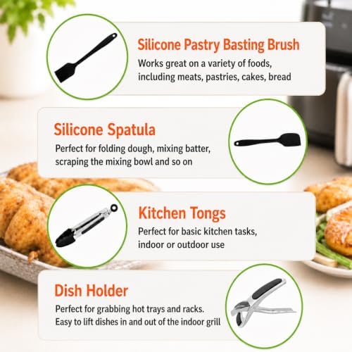 Air Fryer Rack Compatible with Ninja Foodi Grill XL FG551 IG601 IG651 - Image 4