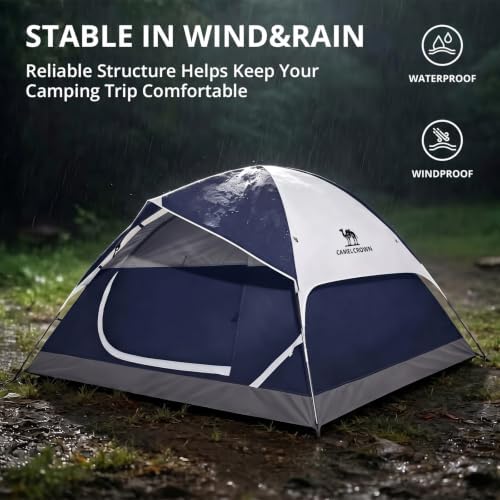 CAMEL CROWN Tents for Camping 2/3/4/5 Person Camping Dome Tent, Waterproof,Spacious, Lightweight Portable Backpacking Tent for Outdoor Camping/Hiking - Image 2