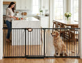 90.6-95.2 Inch Extra Wide Baby Gate for Stairs Doorways by HOOOEN