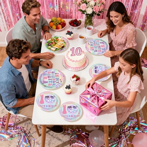 96Pcs 10th Birthday Party Decorations for Girls, Serves 24 - Image 7