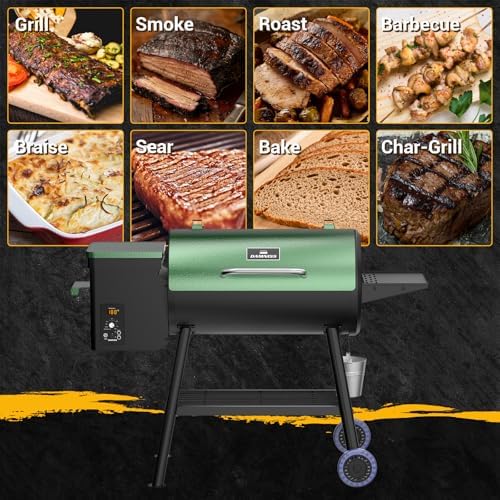 DAMNISS Pellet Grill & Smoker, Large Size 565 Sq In | PID Temperature Control 8-In-1 BBQ Versatility, 450°f Max,Meat Probe Grill, Smoke, BBQ Bake, Roast, Braise - Image 5