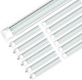 SHOPLED (12-Pack) 8FT LED Shop Light, 90W 11700LM 6000K, Linkable D-Shape by SHOPLED