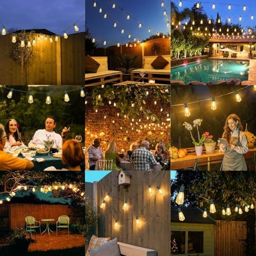 Brightever 100FT Outdoor String Lights 52 Bulbs, Waterproof Patio Lights - Image 7