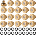20 Pack Brass Misting Nozzles 10/24 UNC 0.020" (0.5mm) Orifice by NFAMRZCAR