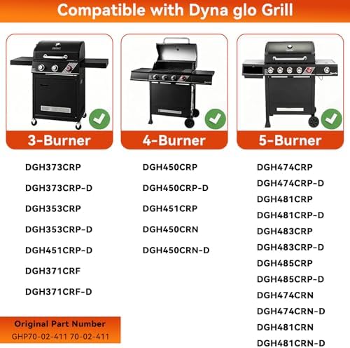 Grill Heat Plate Replacement Part for Dyna-Glo 5 Burner DGH474CRP DGH485CRP - Image 6