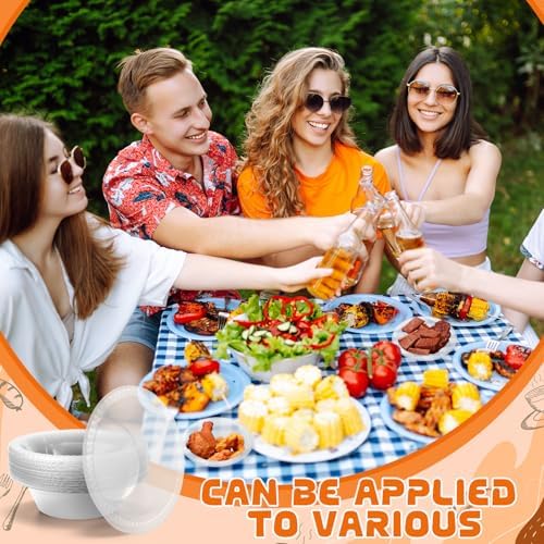 30 Pack 12 oz Clear Disposable Plastic Bowls Dessert, Ice Cream, Salad, Soup Serving Cups for Party, Picnic, Food Snacks (Clear) - Image 4
