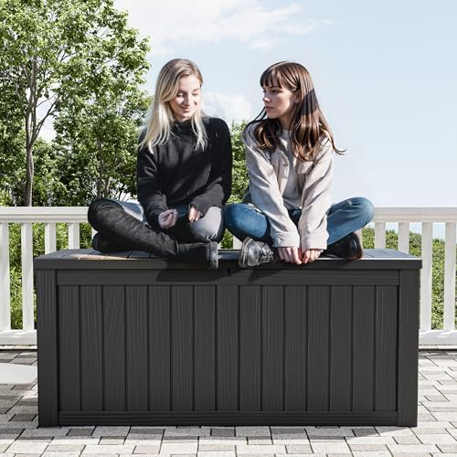 KAMABOKO Outdoor Storage Box, 160 Gallon Deck Box Outdoor Waterproof - Image 6
