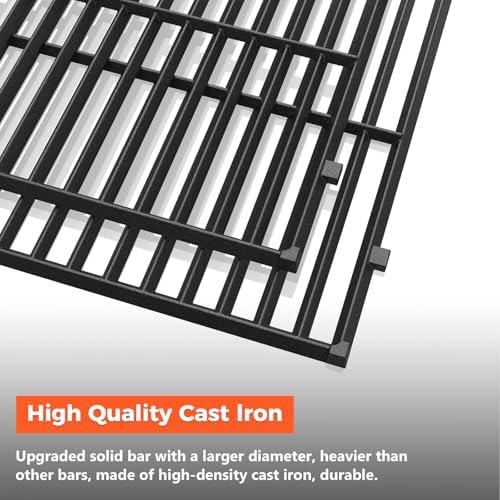 QuliMetal 19.5" Grill Grates for Weber Genesis 300 Series, Genesis E310 E320 E330 S310 S320 S330, Replacement Parts for Weber 7524,7528, Cast Iron Grill Grates - Image 3