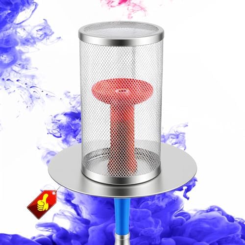 Portable Hookah Charcoal Basket with Coal Tongs - Metal Storage Container & Holder for Shisha Accessories (Wind Cover) - Image 2