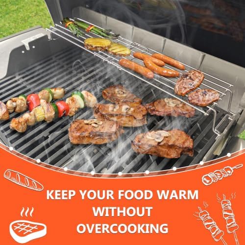 QuliMetal 7641 Warming Rack for Weber Spirit 300 & II 300 Series Gas Grills - Image 6
