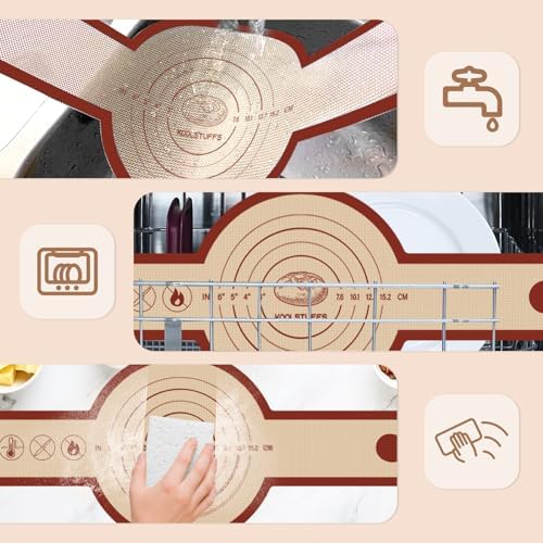 2 PCS Silicone Bread Sling with Round and oval, Red - Image 5
