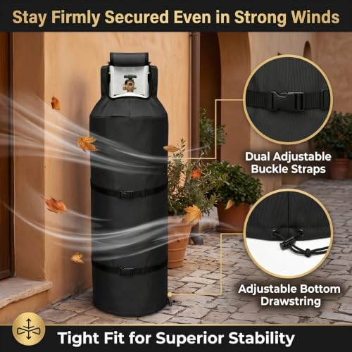 100 lb Propane Tank Cover Waterproof RV Outdoor Patio Heavy-Duty Tank Guard - Image 6