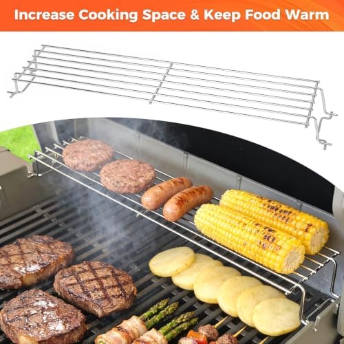 QuliMetal Stainless Steel Warming Rack for Weber Spirit 300 - Image 5