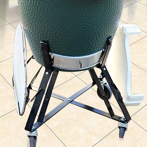 onlyfire Grill Grate Rack Fits for Large & Medium Big Green Egg Ceramic Grills, Perfect Accessory to Store Grill Grate, Grid Grate, Ceramic Heat Deflector Plates (Pack of 2) - Image 6