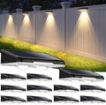 Brightever Solar Fence Lights Outdoor Black 12-Pack, 3000K/5000K/6500K by Brightever